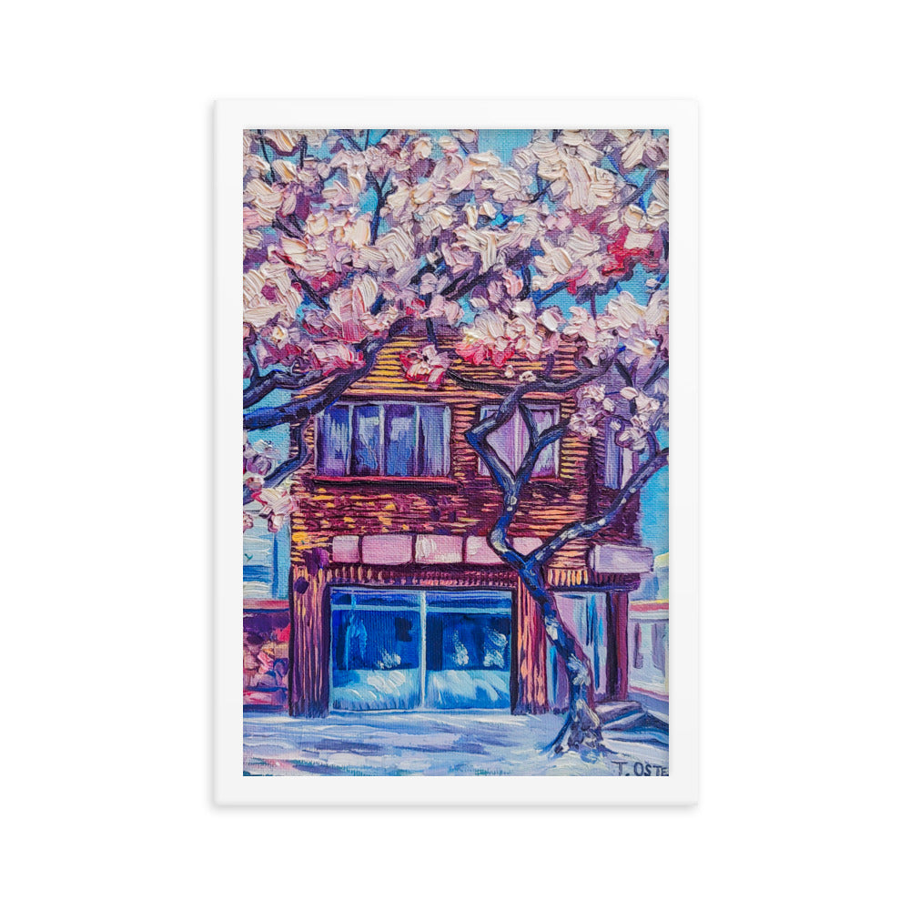 Cherry Blossom Afternoon - Framed Matte Print