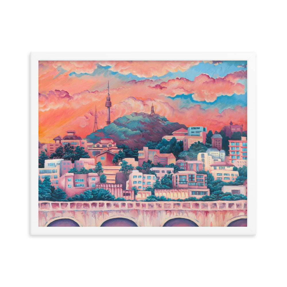 Namsan Sunset - Framed Matte Print