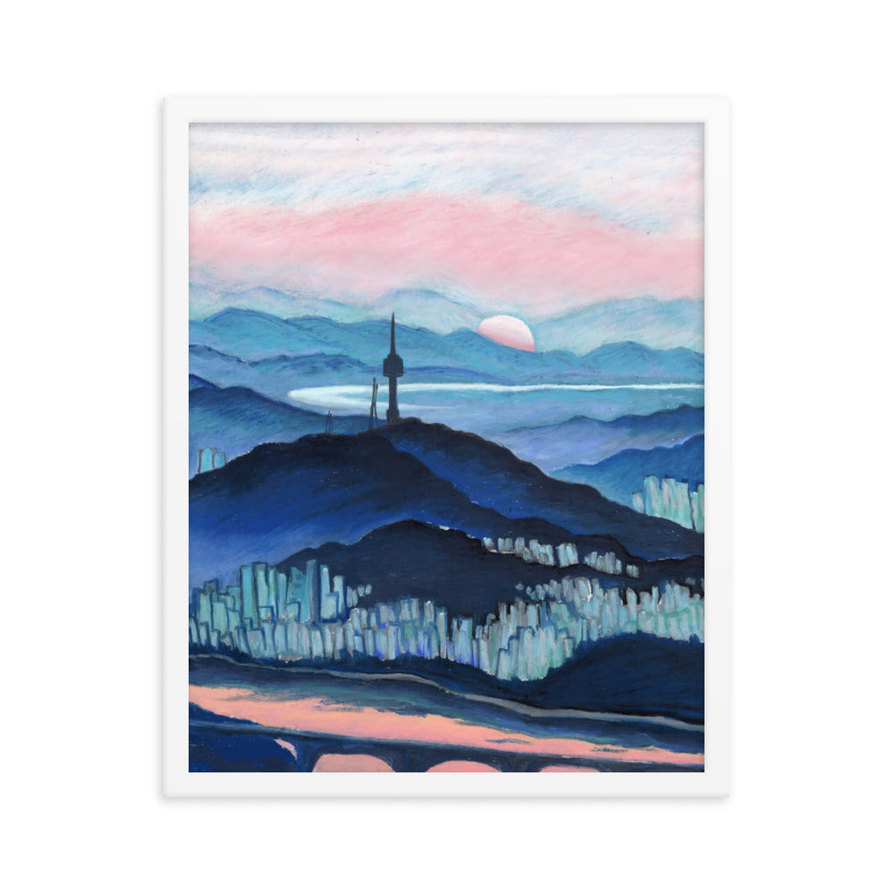 Morning Calm Namsan - Framed Matte Print