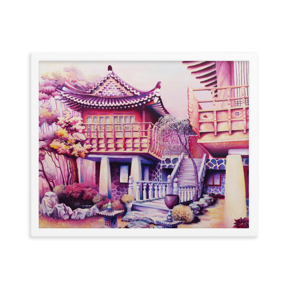 Korean Teahouse - Framed Matte Print