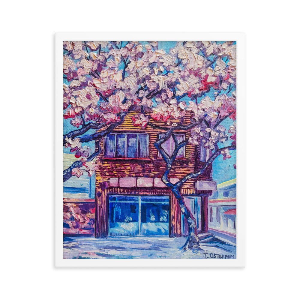 Cherry Blossom Afternoon - Framed Matte Print