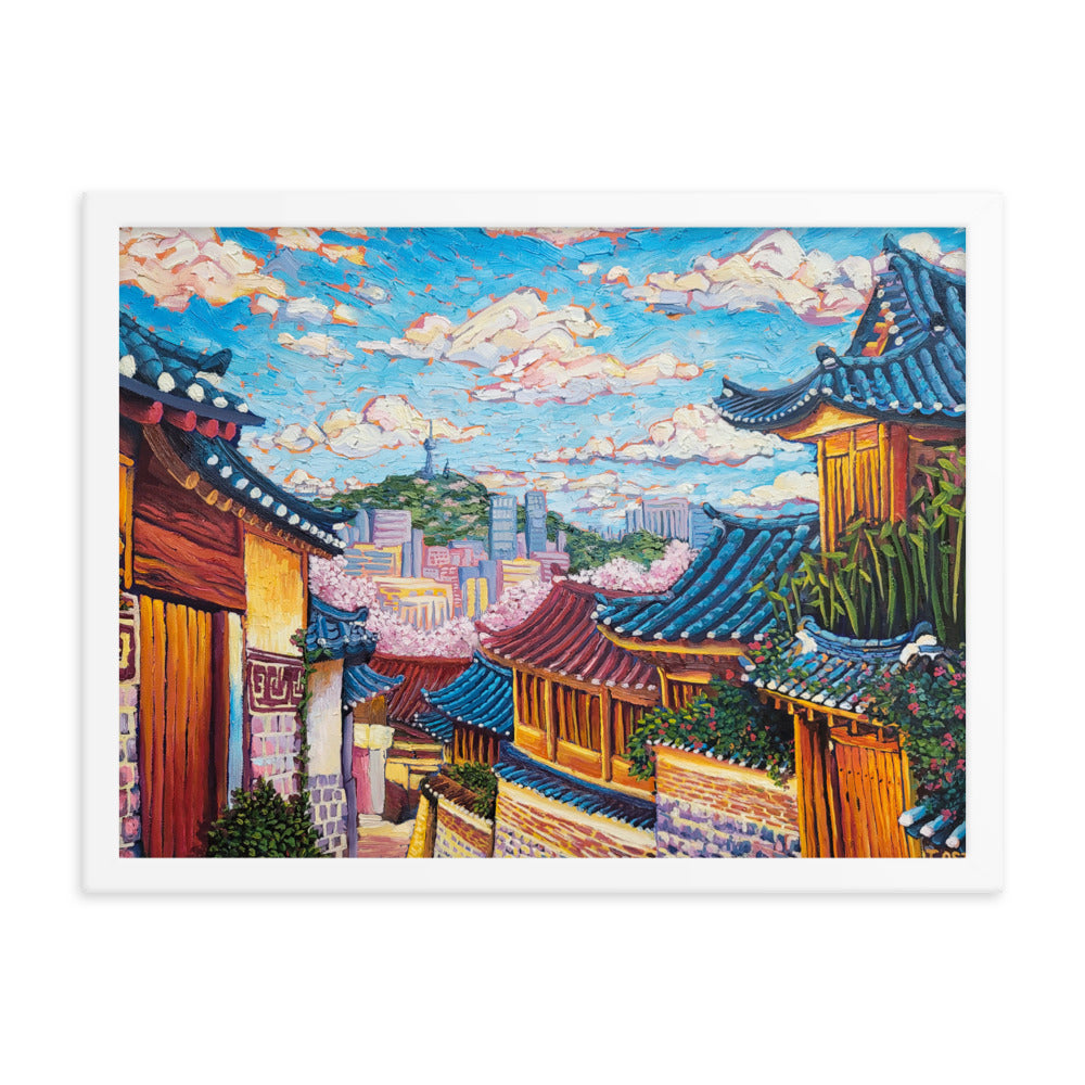 Bukchon Hanok Village - Framed Matte Print