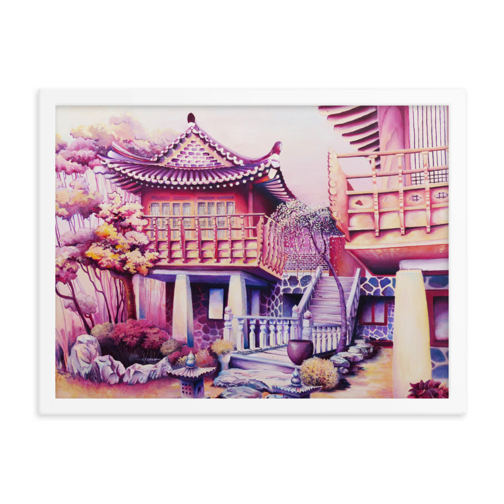 Korean Teahouse - Framed Matte Print