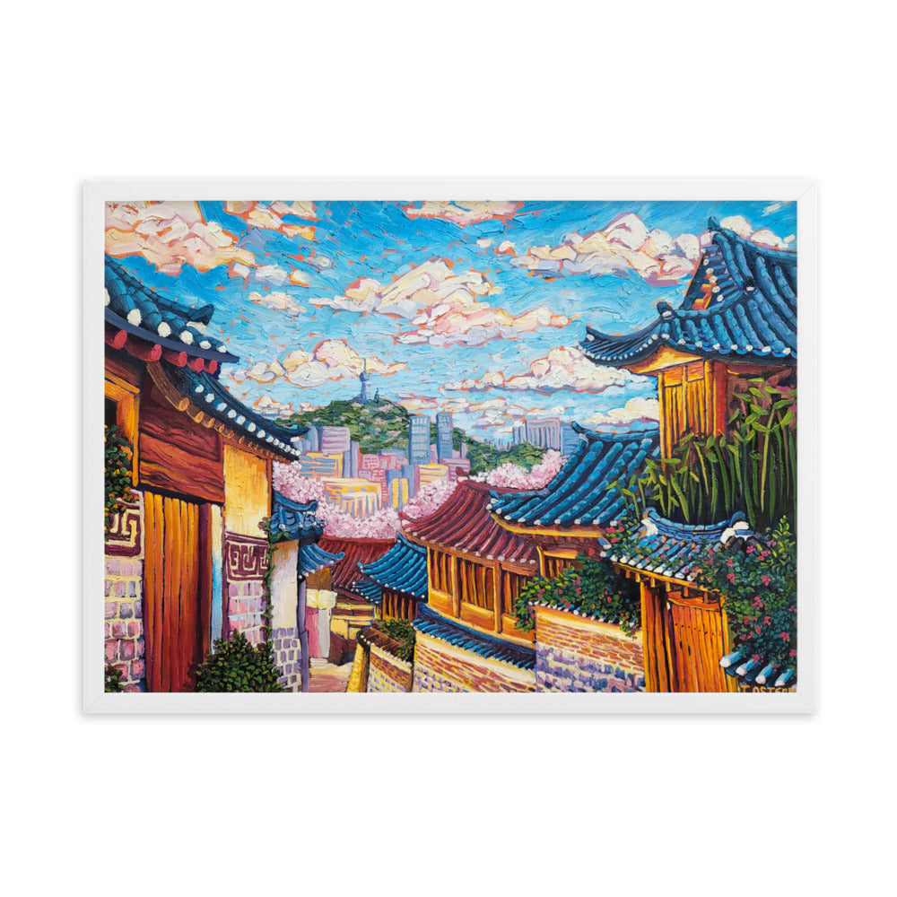 Bukchon Hanok Village - Framed Matte Print