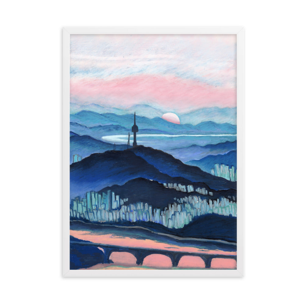 Morning Calm Namsan - Framed Matte Print