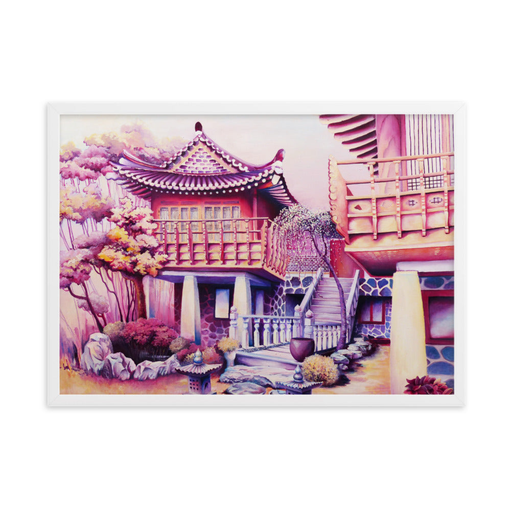 Korean Teahouse - Framed Matte Print