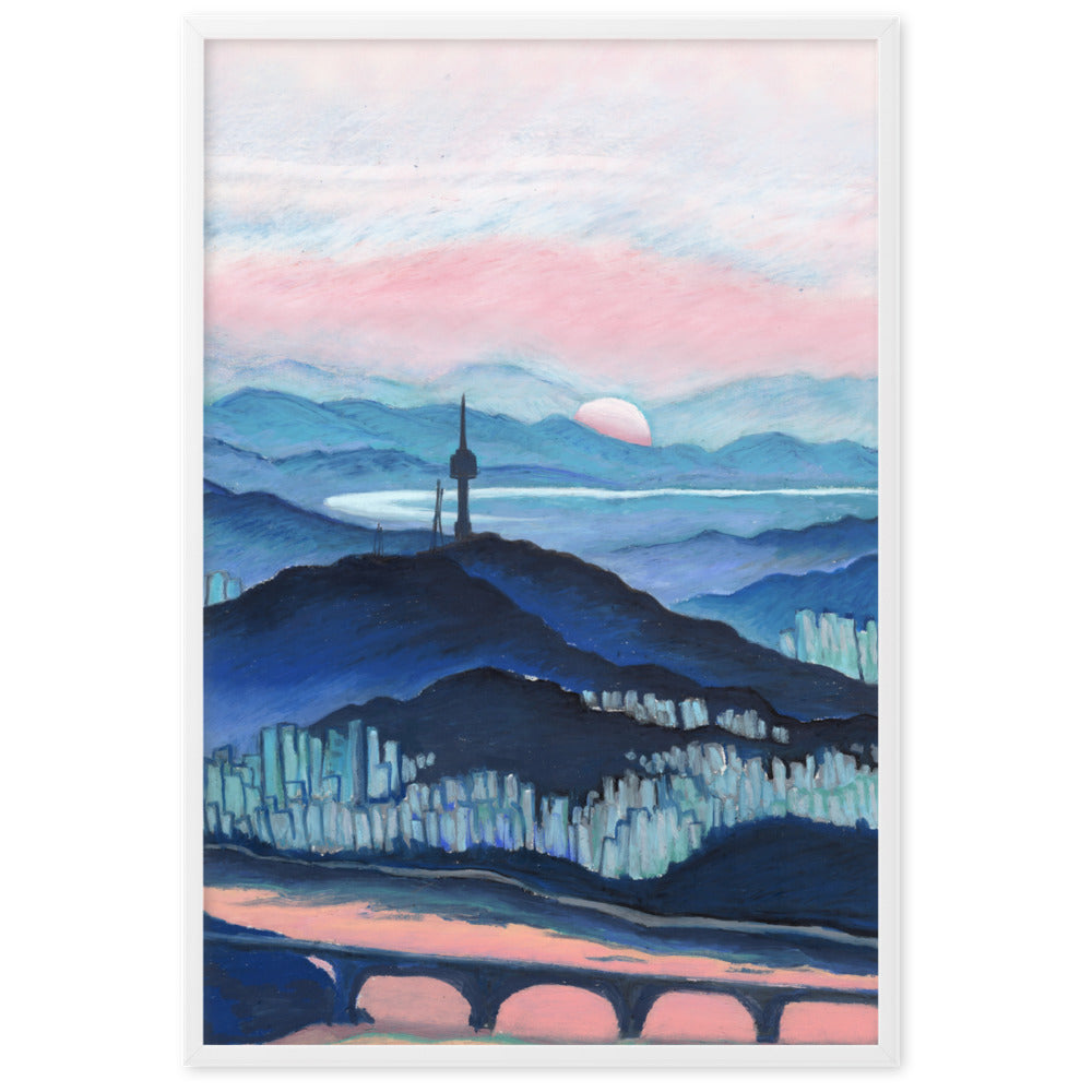 Morning Calm Namsan - Framed Matte Print